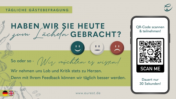 Gaestebefragung Monitor QRcode